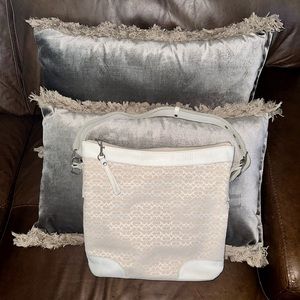 COACH - Women’s Vintage beige, and parchment two-tone handbag